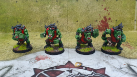 Blood Bowl Orc Blitzers